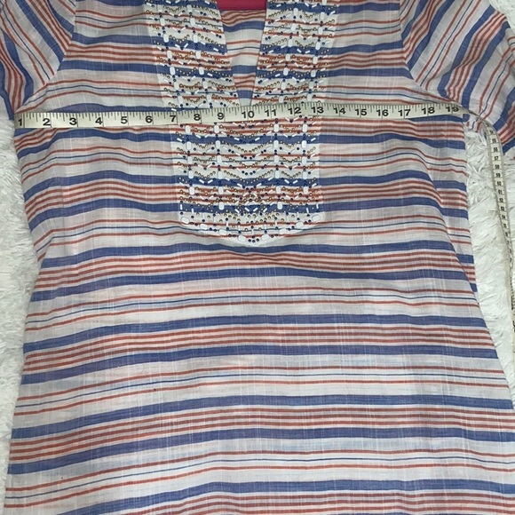 Michael Michael Kors Split Neck Studded Tunic Blouse - Picture 4 of 7